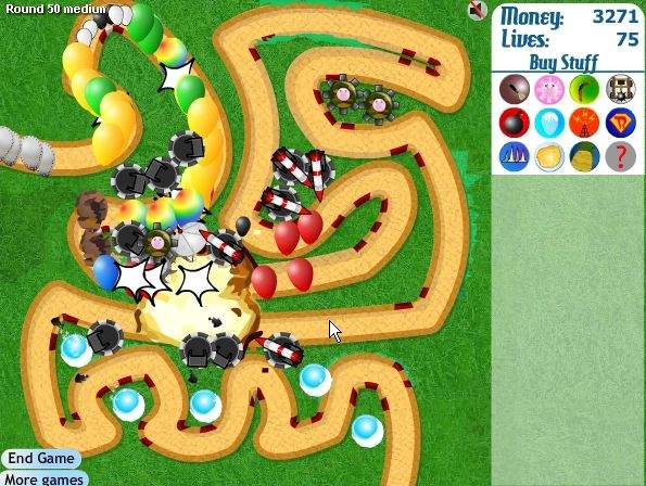 Black And Gold Games Bloons Tower Defense 5 Spiked Math Games